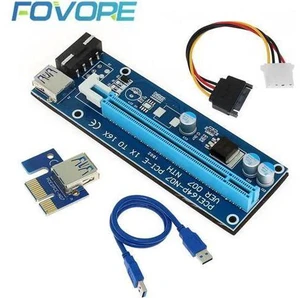 Riser Card 60CM USB 3.0 Cable PCI Express 1X to 16X Extender PCIe Adapter for Bi Riser Card 60CM USB 3.0 Cable PCI Express 1X to 16X Extender PCIe Adapter for Bi