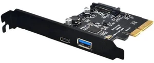 on Card USB 3.1 Type C PCIe Expansion Card PCI-E to 1 Type C and 1 Type a 3.0 US on Card USB 3.1 Type C PCIe Expansion Card PCI-E to 1 Type C and 1 Type a 3.0 US