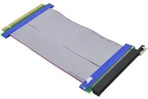 PCI-E 16X to 16X Riser Card PCIe X16 Extender Flexible Ribbon Extension Cable Ad PCI-E 16X to 16X Riser Card PCIe X16 Extender Flexible Ribbon Extension Cable Ad