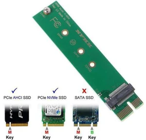 PCI-E 3.0 1x x1 to NGFF M-key M key M.2 NVME AHCI SSD Vertical Adapter Card for PCI-E 3.0 1x x1 to NGFF M-key M key M.2 NVME AHCI SSD Vertical Adapter Card for