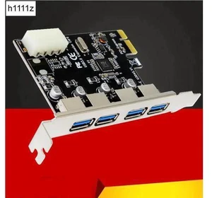 1 Set Professional 4 Port PCI-E To USB 3.0 HUB PCI Express Expansion Card Adapte 1 Set Professional 4 Port PCI-E To USB 3.0 HUB PCI Express Expansion Card Adapte