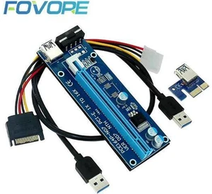 Card Molex 4Pin PCIE PCI-E PCI Express Adapter 1X 16X USB3.0 Extender Mining Min Card Molex 4Pin PCIE PCI-E PCI Express Adapter 1X 16X USB3.0 Extender Mining Min