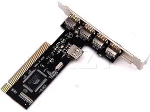 2.0 4 Port 480Mbps High Speed VIA HUB PCI Controller Card Adapter PCI Cards for 2.0 4 Port 480Mbps High Speed VIA HUB PCI Controller Card Adapter PCI Cards for
