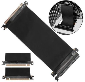 24cm PCI Express PCI-E 16X Flexible Cable Riser Card Extension Port Adapter Grap 24cm PCI Express PCI-E 16X Flexible Cable Riser Card Extension Port Adapter Grap