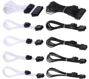 Extension Power Supply Cable 24-pin A TX/EPS/8-pin PCI-E GPU/8pin CPU/6-pin PCIE Extension Power Supply Cable 24-pin A TX/EPS/8-pin PCI-E GPU/8pin CPU/6-pin PCIE