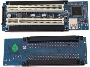 Card PCI-E Express X1 to Dual PCI Extend Adapter Connector Card Add Expansion Ca Card PCI-E Express X1 to Dual PCI Extend Adapter Connector Card Add Expansion Ca