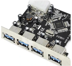 FAST USB 3.0 PCI E PCIE 4 PORTS Express Expansion Card Adapter FAST USB 3.0 PCI E PCIE 4 PORTS Express Expansion Card Adapter