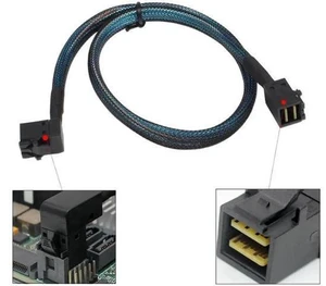 Heretom 2PCS 36-pin Internal Mini-SAS SFF-8643 HD Right Angle to 36-pin Internal Heretom 2PCS 36-pin Internal Mini-SAS SFF-8643 HD Right Angle to 36-pin Internal