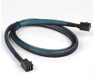 2 Pack Internal Mini SAS HD SFF-8643 to SFF-8643 Cable, Internal Mini SAS to Min 2 Pack Internal Mini SAS HD SFF-8643 to SFF-8643 Cable, Internal Mini SAS to Min