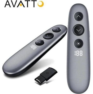 AVATTO Built-in TF Card Digital Laser Wireless Presenter with Air Mouse, PPT Pre AVATTO Built-in TF Card Digital Laser Wireless Presenter with Air Mouse, PPT Pre