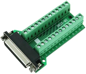 TwinkleBay Connector Db25 D-sub Female Plug 25-pin Port Terminal Breakout PCB Bo TwinkleBay Connector Db25 D-sub Female Plug 25-pin Port Terminal Breakout PCB Bo