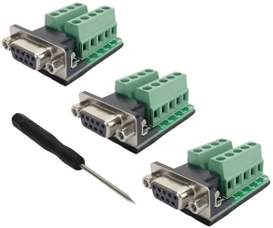 DB9 Female Connector Breakout Board RS232 Serial to DSUB Terminal Block Connecto DB9 Female Connector Breakout Board RS232 Serial to DSUB Terminal Block Connecto