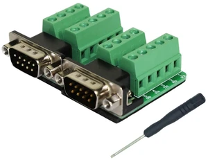 DB9 Breakout Connector Male, RS232 Serial 9 Pin Connector Db9 Terminal (Pack of DB9 Breakout Connector Male, RS232 Serial 9 Pin Connector Db9 Terminal (Pack of