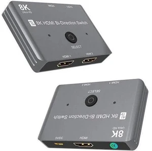 8K HD 2.1 Bi-Directional Switch 8K@60Hz 4K@120Hz 1 in 2 out / 2 in 1 out High Sp 8K HD 2.1 Bi-Directional Switch 8K@60Hz 4K@120Hz 1 in 2 out / 2 in 1 out High Sp