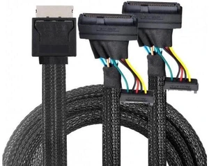 SF-053 OCuLink PCIe PCI-Express SFF-8611 8x 8-Lane to Dual SFF-8639 U.2 4x SSD D SF-053 OCuLink PCIe PCI-Express SFF-8611 8x 8-Lane to Dual SFF-8639 U.2 4x SSD D