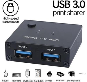 2 Ports USB 3.0 Switcher 2 In 1 Out Selector 2 Computers Sharing 1 USB Devices F 2 Ports USB 3.0 Switcher 2 In 1 Out Selector 2 Computers Sharing 1 USB Devices F