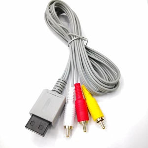AV Cable for Wii Wii U, Audio Video AV Cable Cord for Wii and Wii U, 1.8M/6FT, C AV Cable for Wii Wii U, Audio Video AV Cable Cord for Wii and Wii U, 1.8M/6FT, C