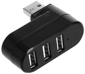 USB Port Splitter, 3 Ports USB 2.0 Rotatable HUB, USB to 3USB Converter 90° 180° USB Port Splitter, 3 Ports USB 2.0 Rotatable HUB, USB to 3USB Converter 90° 180°