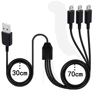 Micro USB Splitter Cable, 3-in-1 Multi Micro USB Cable Charging Cord, USB to Mic Micro USB Splitter Cable, 3-in-1 Multi Micro USB Cable Charging Cord, USB to Mic