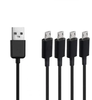 Micro USB Splitter Cable, 4-in-1 Multi Micro USB Cable Charging Cord, USB to Mic Micro USB Splitter Cable, 4-in-1 Multi Micro USB Cable Charging Cord, USB to Mic