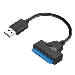 USB 2.0 to SATA Adapter Converter Cable for 2.5" SATA External HDD SSD Hard Driv USB 2.0 to SATA Adapter Converter Cable for 2.5" SATA External HDD SSD Hard Driv