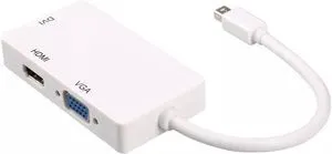 Mini DP DisplayPort to HDMI VGA DVI Adapter Cable 3 in 1 Thunderbolt for MacBook Mini DP DisplayPort to HDMI VGA DVI Adapter Cable 3 in 1 Thunderbolt for MacBook