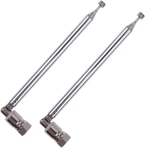 FM Antenna Telescopic, 120cm Telescopic Antenna Replacement F Plug DAB FM Radio FM Antenna Telescopic, 120cm Telescopic Antenna Replacement F Plug DAB FM Radio
