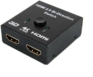 HDMI Switch, HDMI Switcher Splitter Distributor 1 in 2 Out 4K 3D DTS HD 1080p HDMI Switch, HDMI Switcher Splitter Distributor 1 in 2 Out 4K 3D DTS HD 1080p