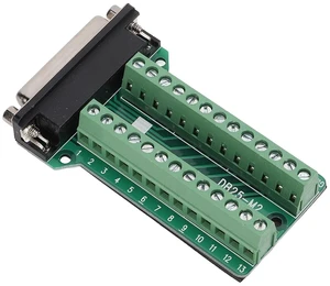 D-SUB 25Pin DB25-M2 Female Breakout to PCB Terminals Connections Board Signal Mo D-SUB 25Pin DB25-M2 Female Breakout to PCB Terminals Connections Board Signal Mo