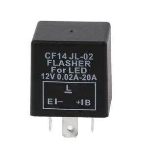 LED 12V Indicator Relay Load Independent 0.02-20A 3 Pin CF14 Electronic Flasher LED 12V Indicator Relay Load Independent 0.02-20A 3 Pin CF14 Electronic Flasher