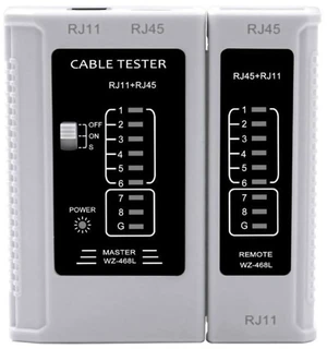 RJ45 Cable Tester Network Cable Tester Ethernet Wire Test Tool for LAN Phone RJ4 RJ45 Cable Tester Network Cable Tester Ethernet Wire Test Tool for LAN Phone RJ4