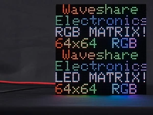 RGB Full Color LED Matrix Panel 64x64, 4096 RGB LEDs, 2mm Pitch, Adjustable Brig RGB Full Color LED Matrix Panel 64x64, 4096 RGB LEDs, 2mm Pitch, Adjustable Brig