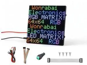 64 × 64 4096 RGB Full Color LED Matrix Panel, 2mm Pitch, Display Text/Colorful I 64 × 64 4096 RGB Full Color LED Matrix Panel, 2mm Pitch, Display Text/Colorful I