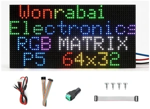 64×32 2048 RGB Full Color LED Matrix Panel, 5mm Pitch, Display Text/Colorful Ima 64×32 2048 RGB Full Color LED Matrix Panel, 5mm Pitch, Display Text/Colorful Ima