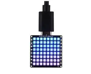 ESP32-S3 Development Board Onboard 8×8 RGB LED Matrix and QMI8658C Attitude Sens ESP32-S3 Development Board Onboard 8×8 RGB LED Matrix and QMI8658C Attitude Sens