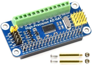 High-Precision AD HAT ADS1263 10-Channel 32-Bit ADC SPI Bus Low Noise Low Temper High-Precision AD HAT ADS1263 10-Channel 32-Bit ADC SPI Bus Low Noise Low Temper