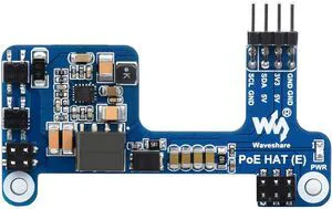 Power Over Ethernet HAT (E) for Raspberry Pi 4B/3B+, IEEE 802.3af-Compliant, Sup Power Over Ethernet HAT (E) for Raspberry Pi 4B/3B+, IEEE 802.3af-Compliant, Sup