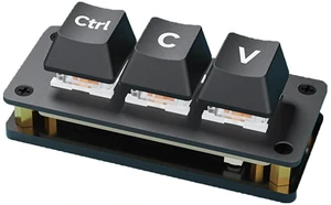 Ctrl C/V Shortcut Keyboard 3-Key Development Board for Programmers, Using RP2040 Ctrl C/V Shortcut Keyboard 3-Key Development Board for Programmers, Using RP2040