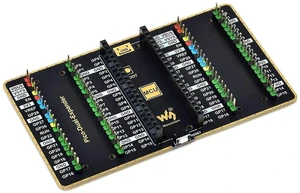 Dual GPIO Expander Module for Raspberry Pi Pico,with Two Sets of 2x20 Male Heade Dual GPIO Expander Module for Raspberry Pi Pico,with Two Sets of 2x20 Male Heade