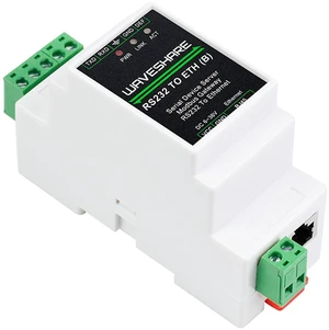 RS232 to RJ45 Ethernet Converter Adapter Rail-Mount RS232 Serial Server, Bi-Bire RS232 to RJ45 Ethernet Converter Adapter Rail-Mount RS232 Serial Server, Bi-Bire