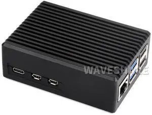 Aluminum Case for Raspberry Pi 5, Pi Case with Built-in Cooling Fan and Heatsink Aluminum Case for Raspberry Pi 5, Pi Case with Built-in Cooling Fan and Heatsink