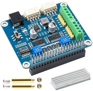 HRB8825 Stepper Motor HAT for Raspberry Pi and Jetson Nano, Drives Two Stepper M HRB8825 Stepper Motor HAT for Raspberry Pi and Jetson Nano, Drives Two Stepper M