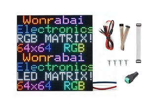 64x64 4096 RGB Full-Color LED Matrix Panel, 2.5mm Pitch 64×64 Pixels, Adjustable 64x64 4096 RGB Full-Color LED Matrix Panel, 2.5mm Pitch 64×64 Pixels, Adjustable