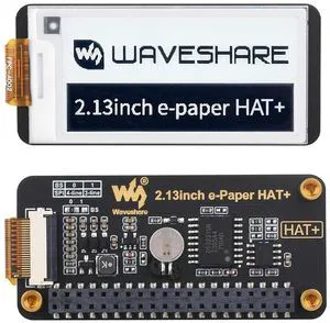 2.13inch E-Paper HAT+ for Raspberry Pi 5 4B 3B+ 3B Zero W Zero 2 W Jetson Nano, 2.13inch E-Paper HAT+ for Raspberry Pi 5 4B 3B+ 3B Zero W Zero 2 W Jetson Nano,