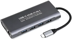 USB-C 11-in-1 Hub, RJ45 100Mbps, 4K High Definition HDMI Port,100W PD Input USB-C 11-in-1 Hub, RJ45 100Mbps, 4K High Definition HDMI Port,100W PD Input