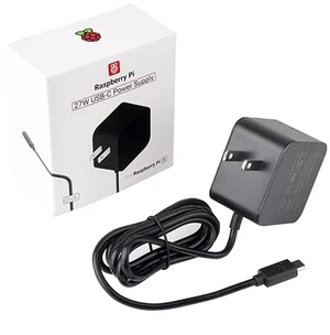 Official Pi5 Power Supply, 27W USB Type-C Power Supply for Raspberry Pi 5, US Pl Official Pi5 Power Supply, 27W USB Type-C Power Supply for Raspberry Pi 5, US Pl
