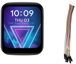 1.69inch Touch LCD Round Corner Display Module Compatible with Raspberry Pi 5/4B 1.69inch Touch LCD Round Corner Display Module Compatible with Raspberry Pi 5/4B