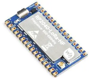 Waveshare RP2040-LoRa Development Board, Integrates SX1262 RF Chip and RP2040 Du Waveshare RP2040-LoRa Development Board, Integrates SX1262 RF Chip and RP2040 Du