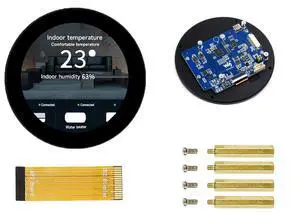3.4inch DSI Round Touch Display, 800 x 800 IPS Screen, 170° Viewing Angle, for R 3.4inch DSI Round Touch Display, 800 x 800 IPS Screen, 170° Viewing Angle, for R
