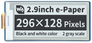 for Raspberry Pi Pico, 2.9" E-Paper Display Module 296×128 Pixel Black/White Two for Raspberry Pi Pico, 2.9" E-Paper Display Module 296×128 Pixel Black/White Two